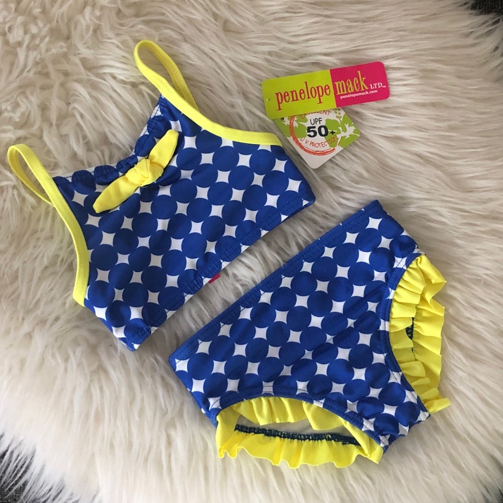Penelope Mack🧜‍♀️ Baby Girl 2Pc. Dot-Print Bikini